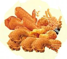 昭通脆皮鸡腿4块+香辣鸡翅4块+奥尔良烤翅4块+湾仔鸡块+薯条